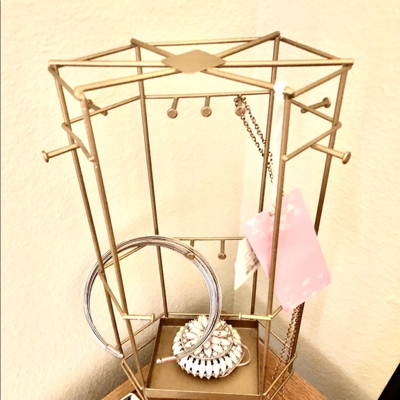 Gold multi-purpose Jewlery stand - Picture 2 of 3